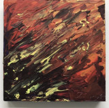 &quot;Meteorite&quot;-Tablou- Pictura abstracta, Abstract, Acrilic, Suprarealism
