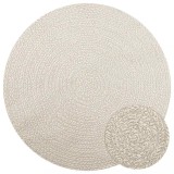 vidaXL Covor &bdquo;ZIZUR&rdquo; crem aspect iuta pentru interior și exterior