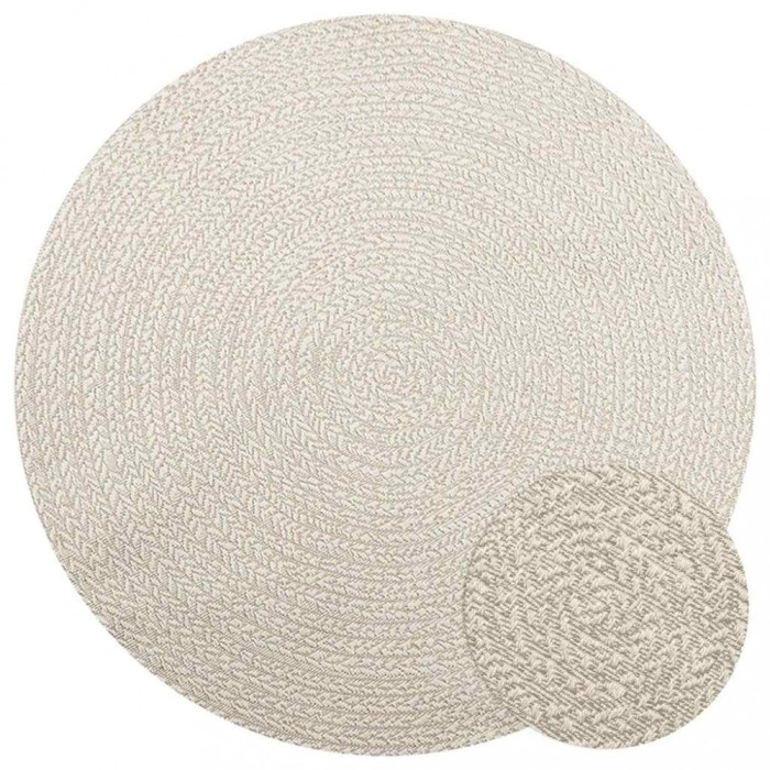 Covor &bdquo;ZIZUR&rdquo; crem aspect iuta pentru interior și exterior
