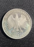 Moneda argint 5 mărci 1977 J, Europa