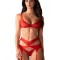 Set Cupide Desir 3-pcs Obsessive, Rosu, S/M
