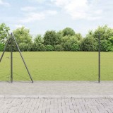 Gard Hexagonal Gri 1.5x100 m Oțel