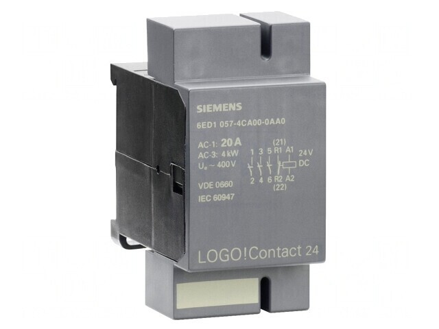Contactor 3-polar LOGO! 8 24VDC pentru șină DIN