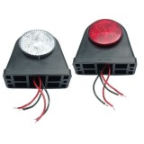 2 x 10 LED 12V 24V Lampa Gabarit Rosu Alb
