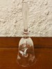 CLOPOTEL DIN CRISTAL, CU FLUTURI APLICATI- MARCAJ LAM. AG H15CM