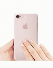 Carcasa protectie spate CAFELE din silicon pentru iPhone 8, rosie foto
