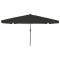 vidaXL Parasol de Grădină Negru 395 x 395 x 245 cm Poliester și oțel 42003650