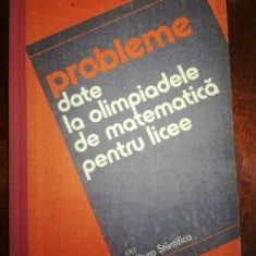 Probleme date la olimpiadele de matematica pentru licee- Florica Vornicescu, I. V. Maftei