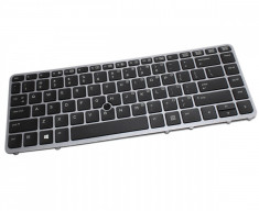 Tastatura laptop HP ZBook 15 US rama gri iluminare foto