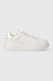 Karl Lagerfeld sneakers din piele MAXI KUP culoarea alb, KL62214
