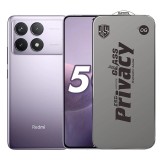 Folie de Protectie pentru Xiaomi Redmi K70, TEO, Sticla Securizata ESD Antistatica, Super-X Privacy OG, Margini Negre, 0.30 mm, Transparent Inchis