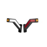 Cumpara ieftin Set Lampi Gabarit, Stanga si Dreapta, LED, Neon Efect, Lumina Dinamica, 3 Functii, 12-24V, 22cm