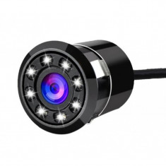 Camera Auto Marsarier cu Vedere Retrovizoare Techstar® IR, 4 LED-uri, Vizionare Nocturna, Unghi 170°, Waterproof