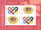 ROMANIA 2023 Europa CEPT - PACEA Bloc tip I cu 4 timbre (2 serii) LP.2416a MNH**, Istorie, Nestampilat