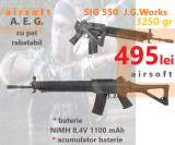 Pusca A.E.G. SIG-550 marca JGWorks080 airsoft, JG