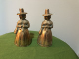 Clopotel,clopotei englezesti in forma de doamna,din bronz masiv