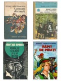 Pachet 4 Carti Robert Louis Stevenson: Comoara din Insula, Dr Jekyll &amp; Mr Hyde, Rapit de Pirati, Saint Ives. Colectie Literatura Clasica.
