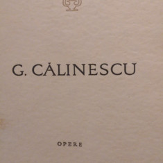 Opere - Poezii vol.2 G.Calinescu 1965