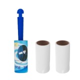 Cumpara ieftin Set rola pentru curatat scame + 2 rezerve, 10 x 4.3 cm, alb albastru