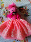 (4) Papusa &ldquo;Printesa Cool&rdquo; unicat. Un cadou handmade pentru fetite, 4-6 ani, Textil