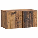 vidaXL Oglindă TV montată pe perete Lemn vechi 59,5 x 31 x 30 cm 898203