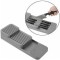 Organizator cuțite pentru sertar, 18 cuțite, plastic, gri, 40x14.5 cm