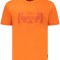 Napapijri Tricou barbati, cu imprimeu grafic, Regular Fit, Portocaliu, M