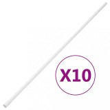 VidaXL Șine de cabluri cu cleme, &Oslash;16 mm, 10 m, PVC