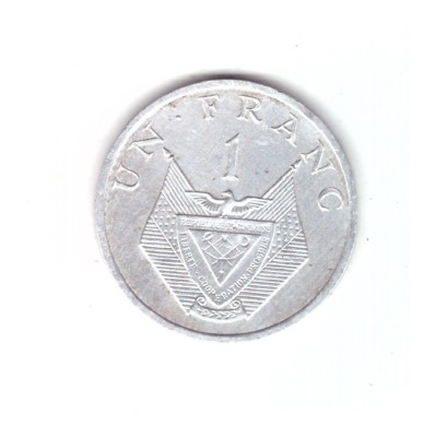 Moneda Rwanda 1 franc 1985, stare buna, curata foto