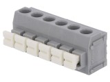 Regletă de conexiuni PCB 90&deg; 5mm 6 piste 17,5A