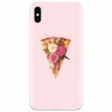 Husa silicon pentru Apple Iphone X, Flower Pizza