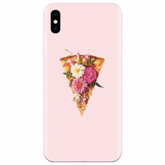 Husa silicon pentru Apple Iphone XS Max, Flower Pizza