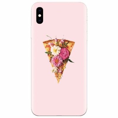 Husa silicon pentru Apple Iphone X, Flower Pizza foto
