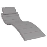 vidaXL Pernă de șezlong, gri, 186x58x4 cm, textil oxford 314159