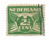Olanda - Marci cu numerale, 1924-1925 - 2 1/2 C, obliterat
