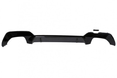 Difuzor Bara Spate Evacuare BMW 3 Series G20 G28 Sedan G21 Touring (2019-2022) Negru / Carbon Look Performance AutoTuning foto