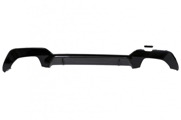 Difuzor Bara Spate Evacuare BMW 3 Series G20 G28 Sedan G21 Touring (2019-2022) Negru / Carbon Look Performance AutoTuning