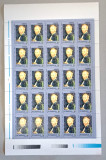 TIMBRE ROMANIA LP 1604/2003 PERSONALITATI I -Coala 25 timbre VAL. 20.000LEI -MNH, Nestampilat