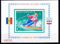 DB1 Romania 1976 JO de Iarna Innsbruck SS MNH NDT