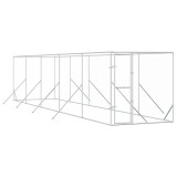 Cumpara ieftin Padoc de exterior pentru caini argintiu 2x10x2m otel galvanizat