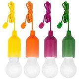 Set 4 becuri cu LED fara fir Handy Lux Colors portabile