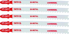 Lame bimetalice pentru fierastrau pendular 5 buc 10 TPI 130 mm YATO