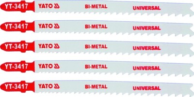 Lame bimetalice pentru fierastrau pendular 5 buc 10 TPI 130 mm YATO foto