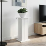 vidaXL Suport pentru plante 2 pcs Alb foarte lucios Lemn prelucrat 899789