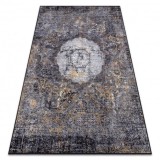 MIRO 51453.805 covor lavabil Rozetă, vintage anti-alunecare - gri, 80x150 cm