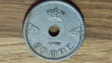 Norvegia - moneda de colectie - 50 ore 1940 - serie rara, an rar - superba !, Europa