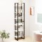 vidaXL Raft de depozitare, alb, 60x30x210 cm, lemn masiv de pin 806523