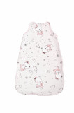 Sac de dormit de iarna 85 cm bumbac ranforce Ballerina Bear Pink, Lorelli