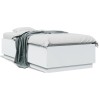 VidaXL Cadru de pat, alb, 75x190 cm, lemn prelucrat