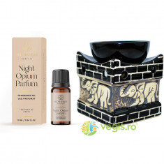 Set Ulei Parfumat Night Opium 10ml AROMATIQUE + Suport Mare pentru Ulei Aromat Elefant BISPOL